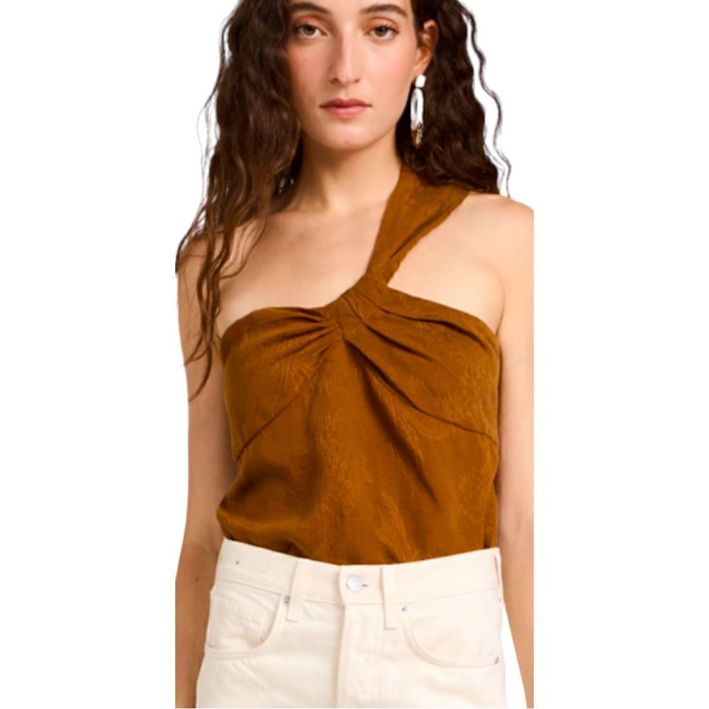 Veronica Beard Belinda Top Bronze Size 10 NWT